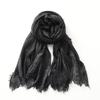 Cotton Linen Striped Scarf for Men Women Soft Warm Neckerchief Short Tassel Scarves Male Accessories Bufandas Shawls