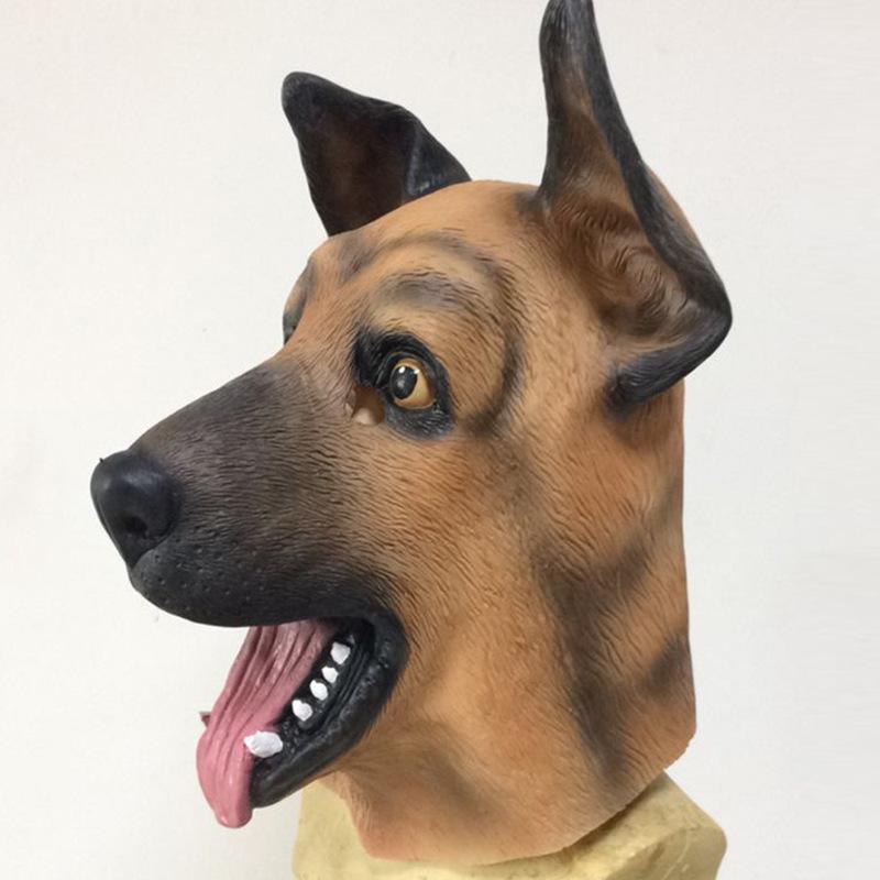 Halloween giraffe mask, animal latex deer headgear, elk mask, costume prop for masquerade parties