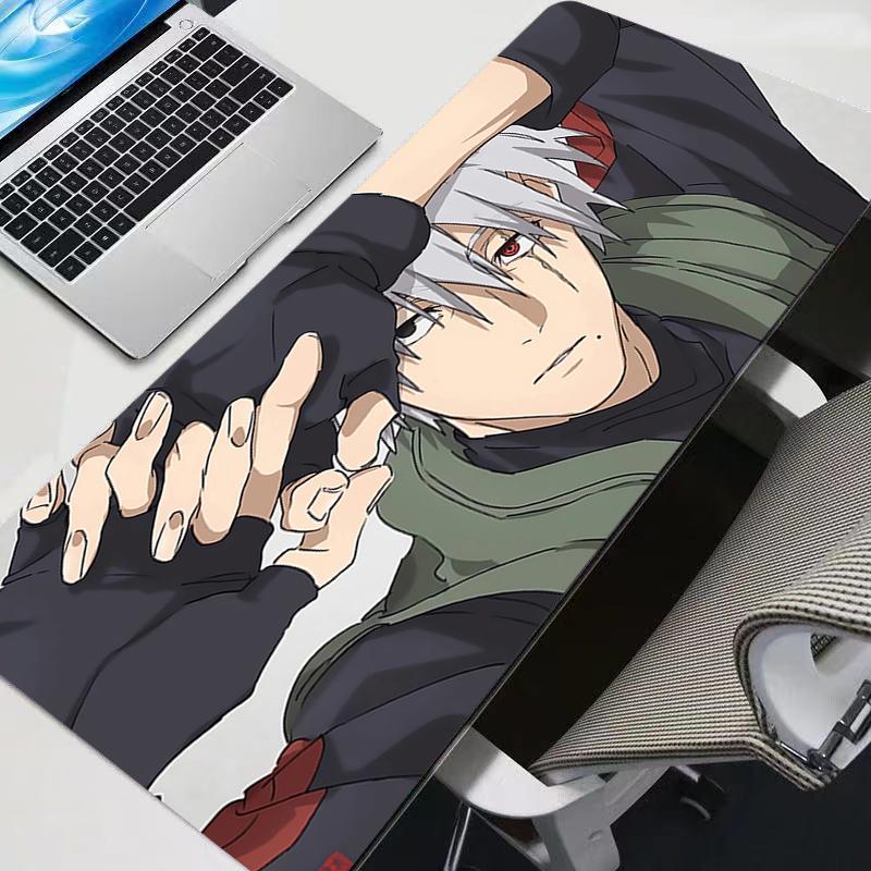 Anime Mouse Pad Naruto Large Gamer Gaming Accessories Speed Keyboard Rubber Locking Edge Desk Mat Office Laptop mousepad
