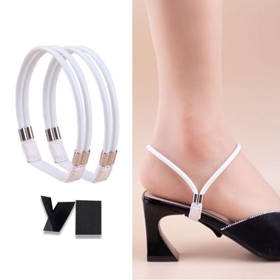 2 шт. эластичные ремешки для обуви на высоком каблуке, нерасстегивающиеся ремешки, съемные ремни для обуви со стразами для сандалий, свободные туфли без застежек, аксессуары для самостоятельного изготовления