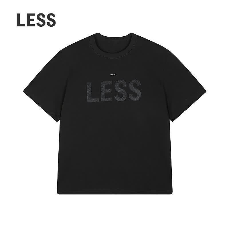 LESS 2026 Spring Cotton Round Neck Short Sleeve T-Shirt