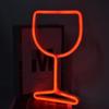 Dual Power Supply Neon Bar Light Wine Glass Neon Sign Suspension Design Neon Light  Bar Decoration