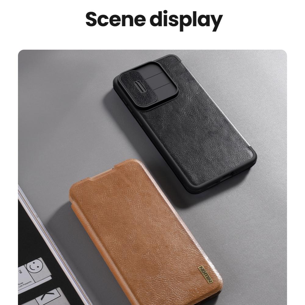 NILLKIN Для Samsung Galaxy S25 Edge чехол для телефона Qin Pro кожаный чехол для защиты камеры задняя крышка