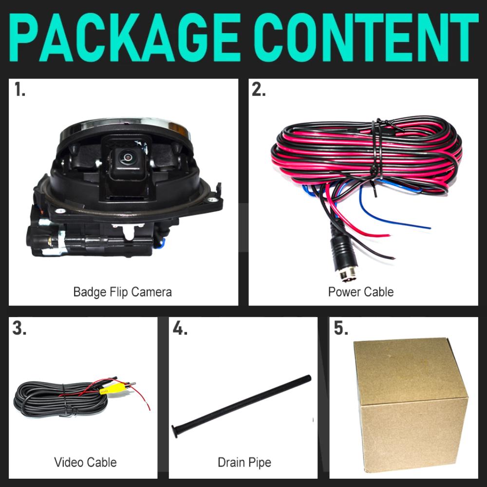 170 Degree AHD 1080P or CVBS Badge Flip Emblem Rear View Camera for GOLF 7 7.5 /GTI/GTE/R/R-line 2013-2020