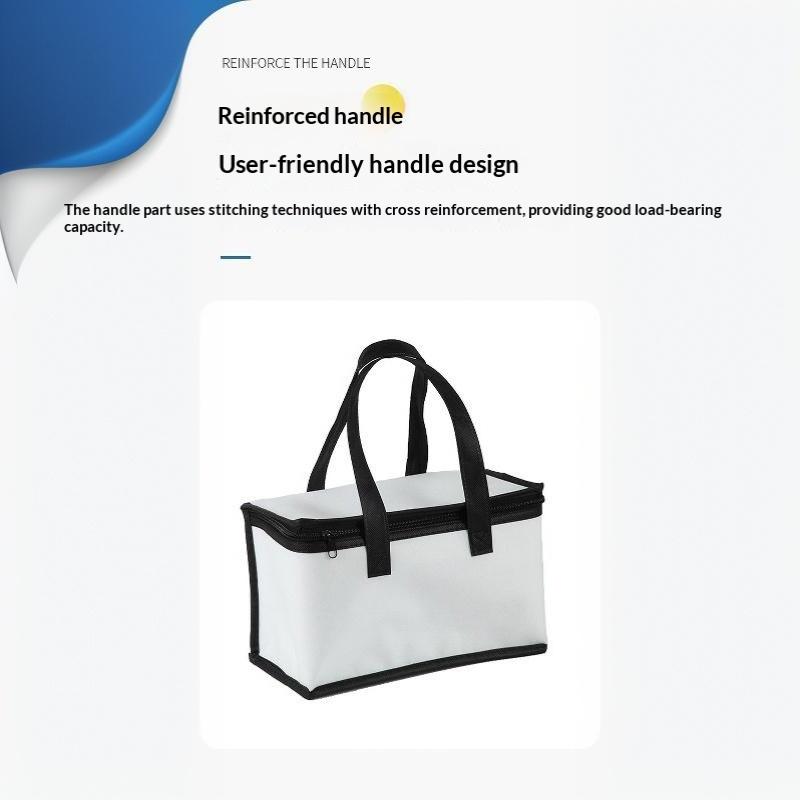 Reusable Folding Insulated Ice Cooler Bag Portable Thermal Tote for Outdoor Picnic Lunch Beer Delivery Camping Travel