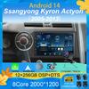 Android 14 For Ssangyong Kyron Actyon 2005 2006 2007 2008 2009 2010-2013 Car Radio Carplay GPS Bluetooth Multimedia Player Auto