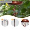 Metal Bird Bath Freestanding Birdbath Versatile 5 Pronged Base Decor Feeder Bowl Garden Tool for