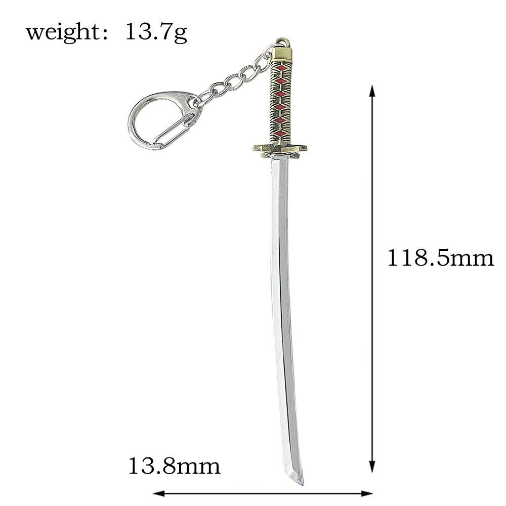 Аниме Блич Куросаки Ичиго Зангетсу Меч Брелок Тэнса Зангетсу Занпакто Оружие Подвеска Брелок для Мужчин Брелок для Автомобиля Подарок