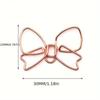 10PCS Stationery Metal Bowknot Paper Clips Special-shaped Gold Bookmark Clip Creative Paper Clamps Office/School