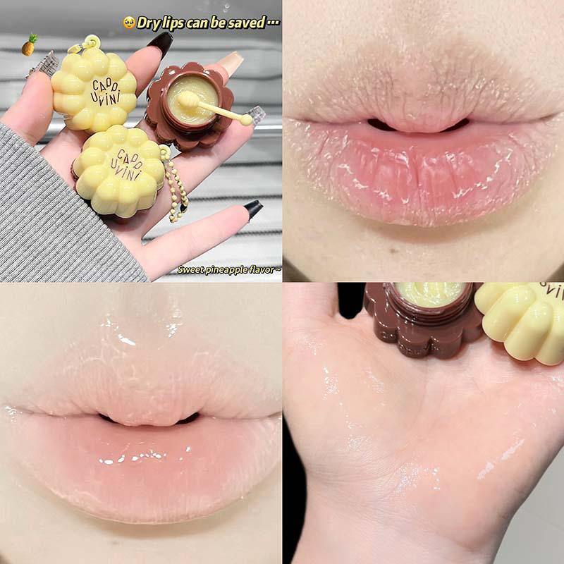 CAPPVINI Гидрогелевая маска-патч для губ Макарон: Увлажняет, Разглаживает Морщинки на Губах и Отшелушивает для Идеального Макияжа на Студенческую Вечеринку.