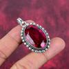 Rubellite Pendant, 925 Solid Sterling Silver Gemstone Jewelry, Handmade Pendant, For Thanksgiving