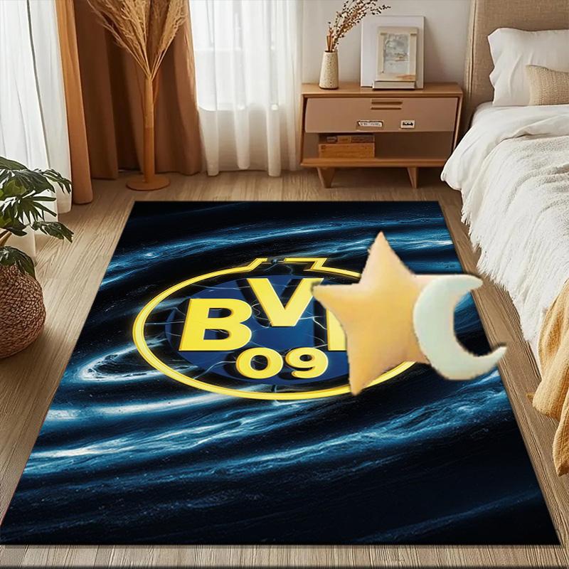 Borussia dortmund Rug Game Carpet, Floor Mat for Bedroom Living Room Entryway Rug, Home Decor Idea Gift for Christmas birthday