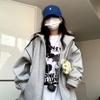 Винтажный оверсайз-свитшот на осень-зиму, женские толстые бейсбольные толстовки в консервативном стиле, Harajuku, корейская модная женская одежда