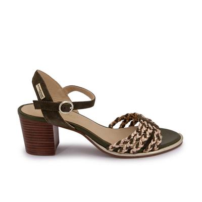 Сандалии lania цвета хаки золото c063659 t36-41 Женщина