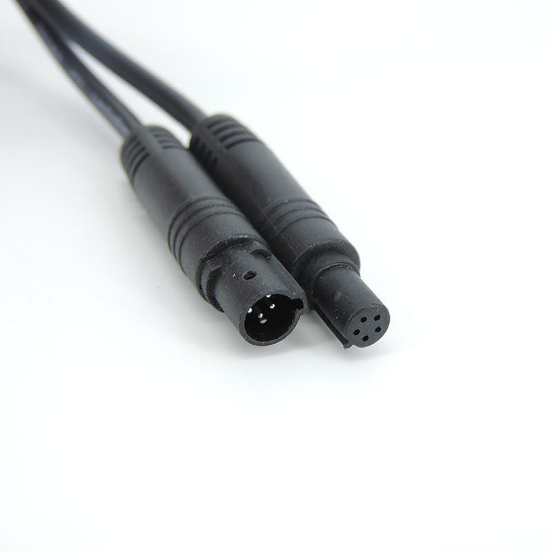1/2m 4 5 6 8 pin core Male to Female Cord Car Rear View vehicle DVR Camera Extension connector Cable cord HD Monitor Camera Wire