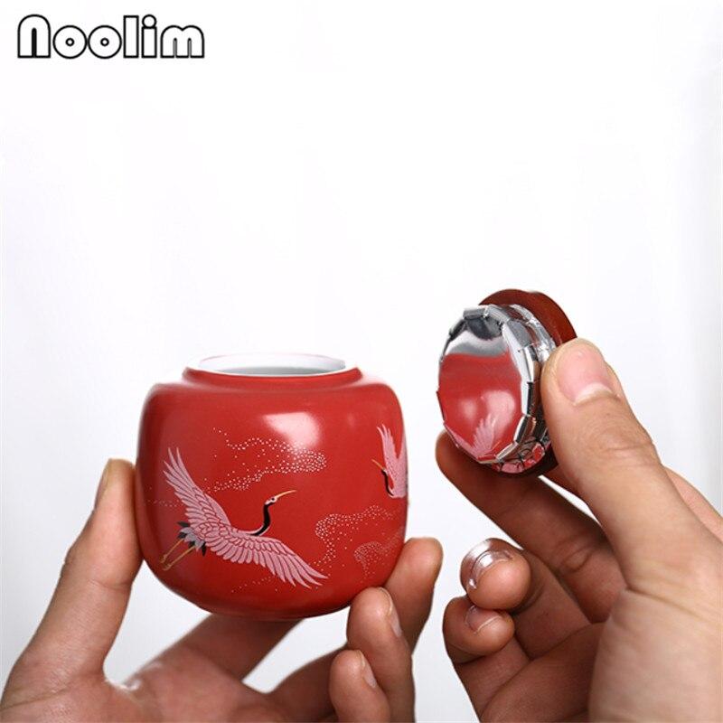 Портативная ручная роспись кран-чайник керамическая канистра герметичная банка для специй резервуар для хранения упаковочная коробка