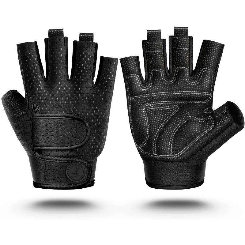 Перчатки для фитнеса, дышащие, нескользящие, силовые тренировки, перчатки для фитнеса, тяжелой атлетики, подтягивания, тяжелая атлетика