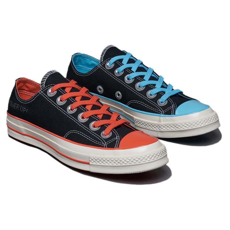 Converse 1970-е Chuck 70 Chuck Taylor All Star Повседневные парусиновые кеды с низким верхом Унисекс Черно-синие