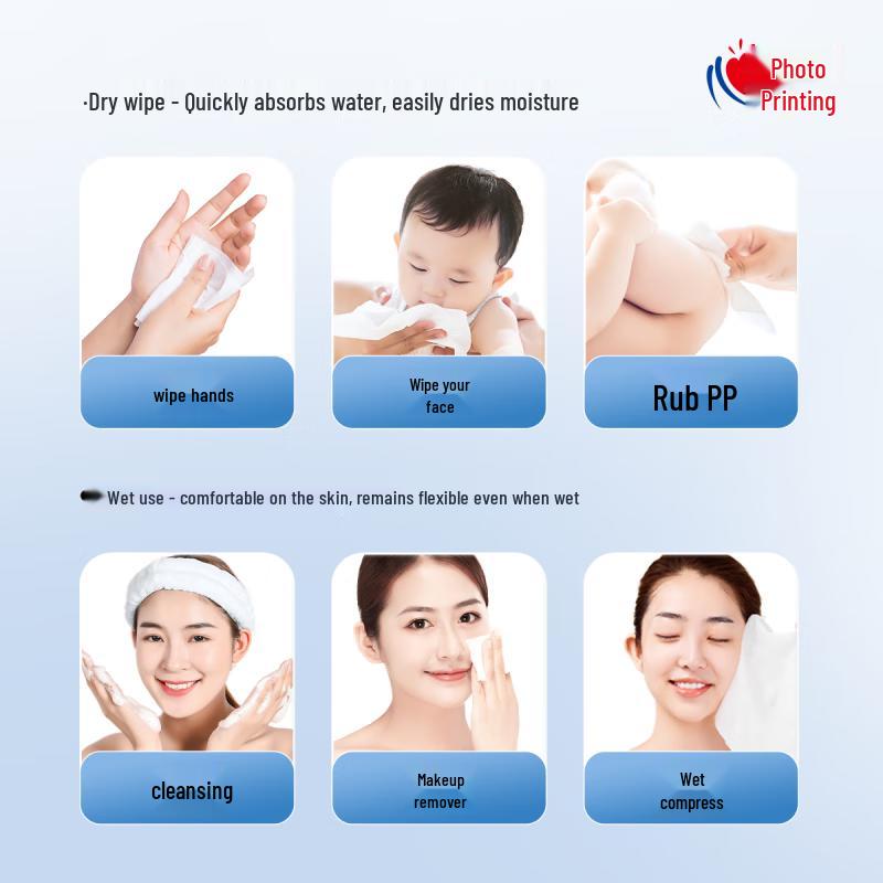 Heart Seal Disposable Facial Cleansing Towel