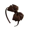 New Fashion Layered Hairbands Solid Grosgrain Ribbon Bows Headband Handmade Boutique Hairhoop Hair Accessories For Women Girls