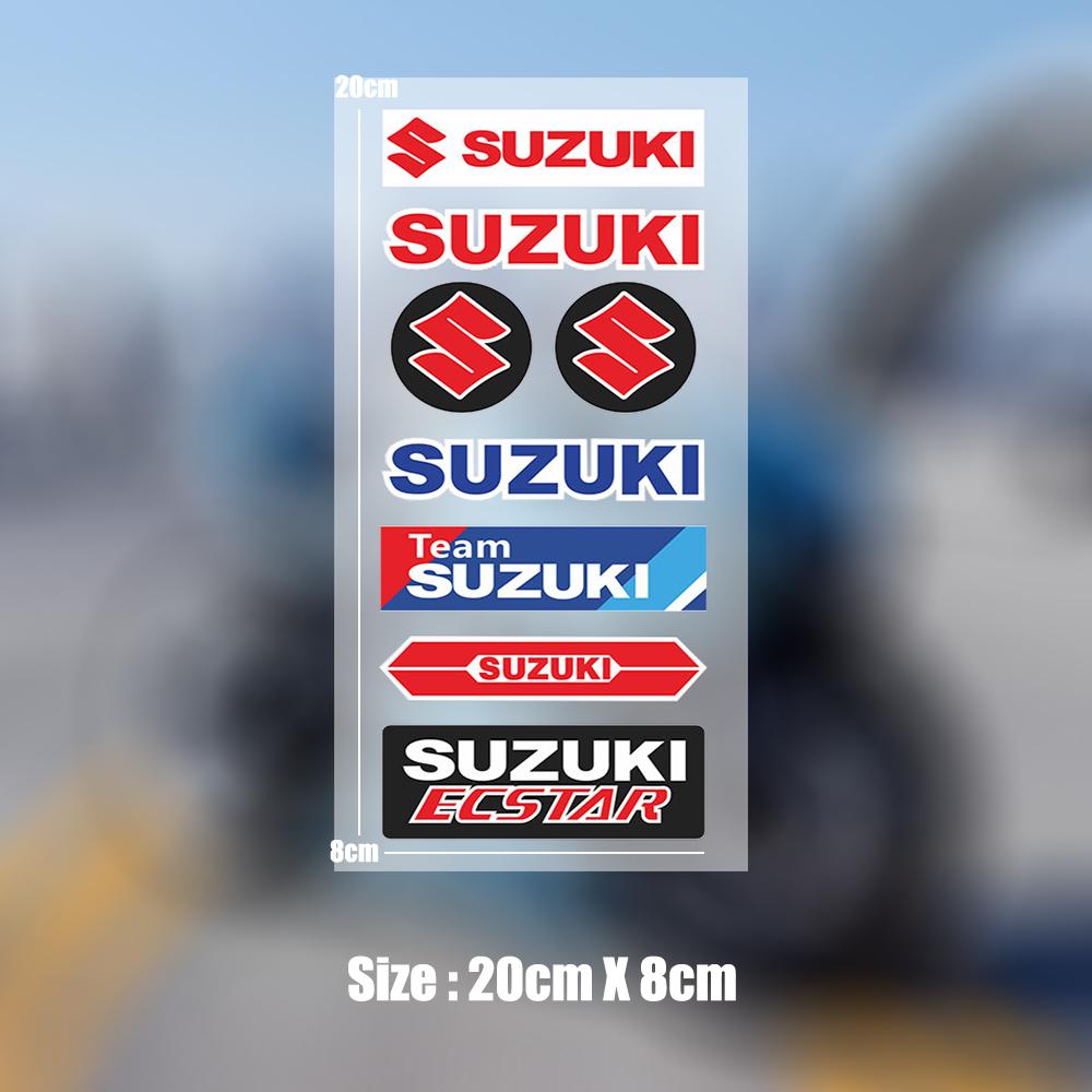AAGK1 Водонепроницаемая Светоотражающая Наклейка для Мотоцикла Suzuki Логотип Автомобиля Декор Педаль Кузов Поглощение Ударов Лак Подходит для Мотоциклов