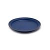 TAMAKI Plate SS Edge Line Blue, Diameter 14cm X Height 1.8cm, Microwave and Dishwasher Safe, T-889114