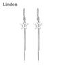 Lindon Copper Alloy Zircon Earrings Drop Earrings For Women Wedding Party Gifts