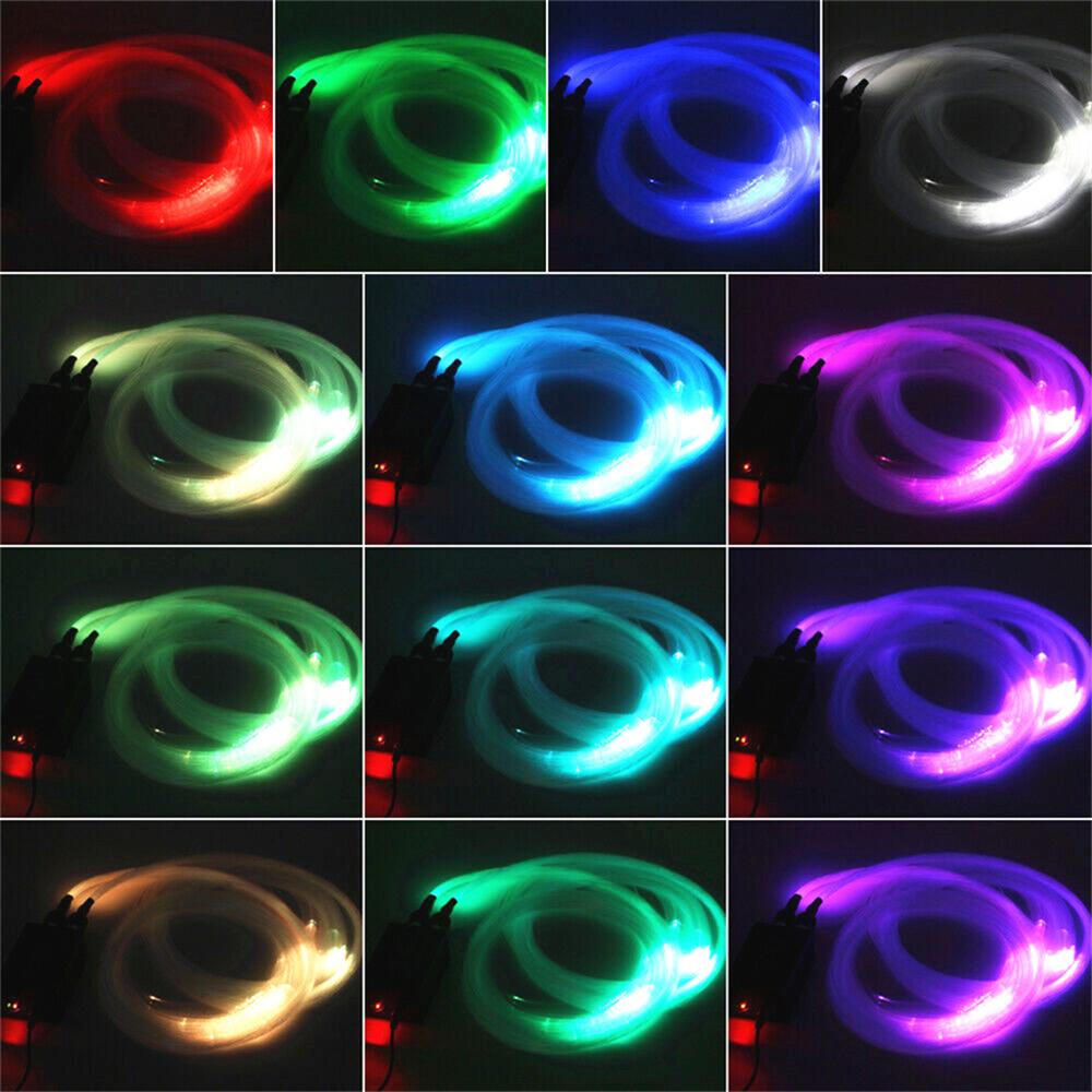 RGBW LED Twinkle Car Roof Stars Starry Sky Ceiling Light Kit 400Pcs Optic Fibers