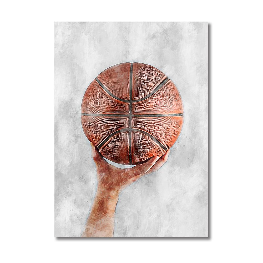 Баскетбольные спортивные постеры Баскетбольные спортивные звезды настенная живопись на холсте Современная гостиная украшения дома фотографии настенная живопись