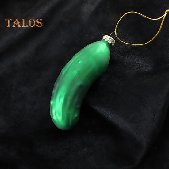 Подвесное украшение в виде огурца с шнурком, легко подвешиваемое рождественское украшение в виде соленья на елку