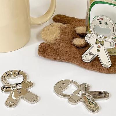 Открывалка для бутылок Yousheng, портативная, креативный дизайн, форма пряничного человечка, открывалка для пива для домашнего бара, ресторана, кухни
