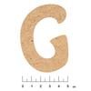 Adhesive MDF Wood Alphabet 7.5cm Letter G