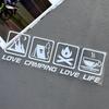 CANPING LOVE LIFE Camping Car Stickers Wilderness Campfire Adventure Car Decoration Stickers Coffee RV Off Road Waterproof