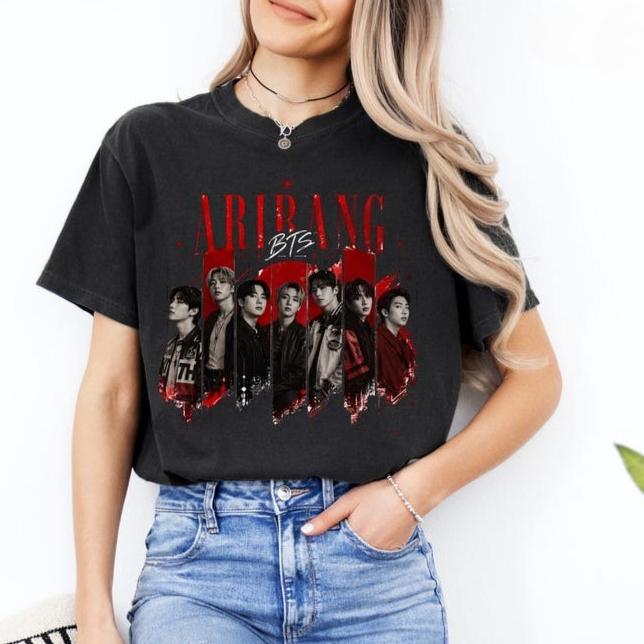 Summer Hot Sale BTS World Tour 2026 T Shirt Unisex Hip Hop Streetwear T-shirt Y2K Gothic Cotton Oversized T-shirts