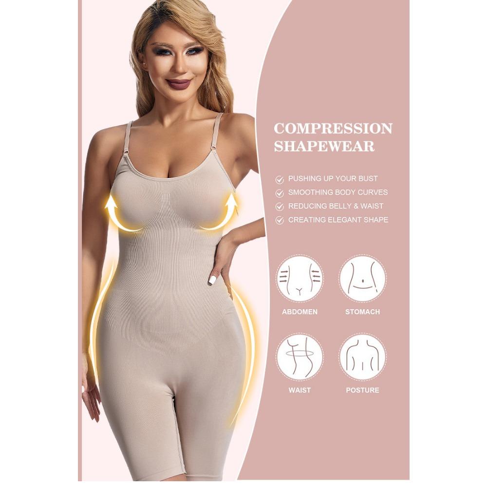 Корректирующее белье больших размеров для послеродового периода, корсет с эффектом подтяжки бедер и живота, бесшовный боди с круглым вырезом и бретелями