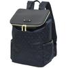 Memezawa Bags Stylish Business A4 Large Perfect for with Lid and Exterior Black Women's Backpack, Flap-Style Backpack, Size, Capacity, Commuting,
