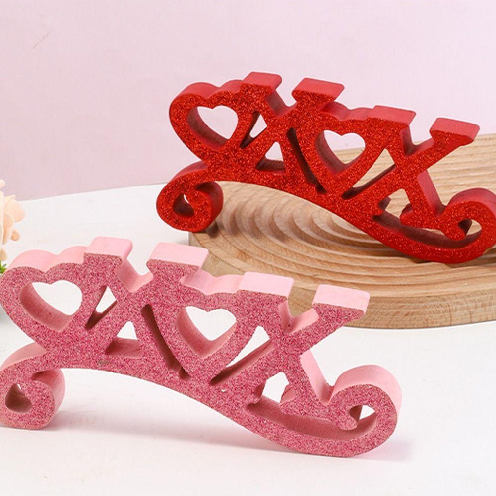 Wooden Valentine's Day Ornaments Handmade Valentines Day Gifts Home Offices Accessories