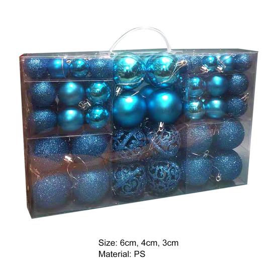 100 шт., прочные разноцветные рождественские елочные игрушки PS, красивый блестящий подвесной шар для подарков