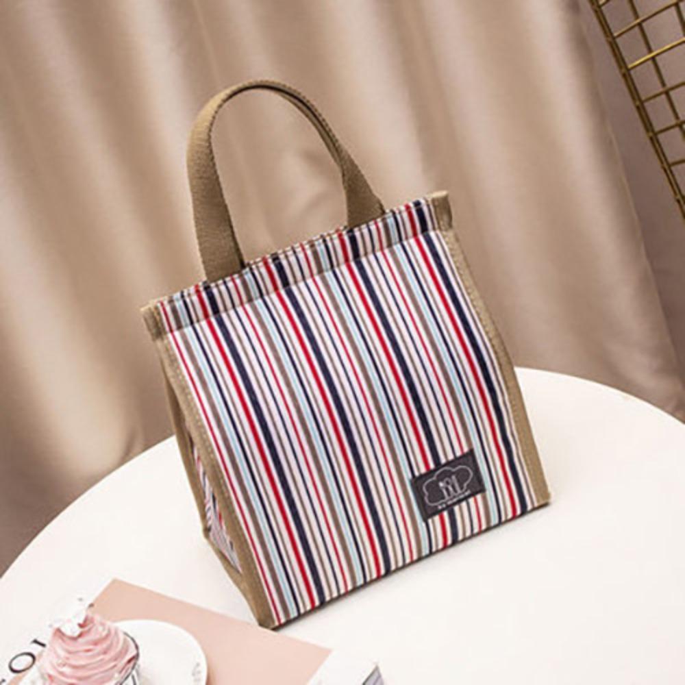 Large Capacity Insulated Thermal Lunch Bag Oxford Cloth Storage Handbag Outdoor