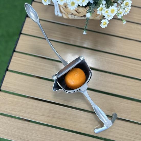 Ручная соковыжималка для фруктов Сверхпрочный металлический экстрактор сока для цитрусовых гранатов Легкое выжимание Лимонная соковыжималка для домашнего использования