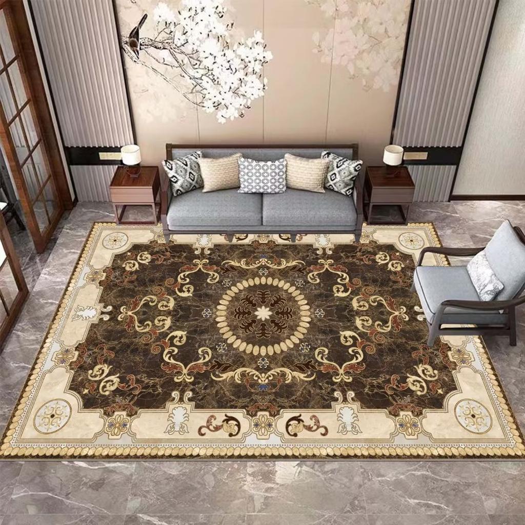 Роскошные ковры в европейском стиле для украшения гостиной, домашние ковры для больших комнат, моющийся ковер для спальни, мягкий коврик с принтом для декора