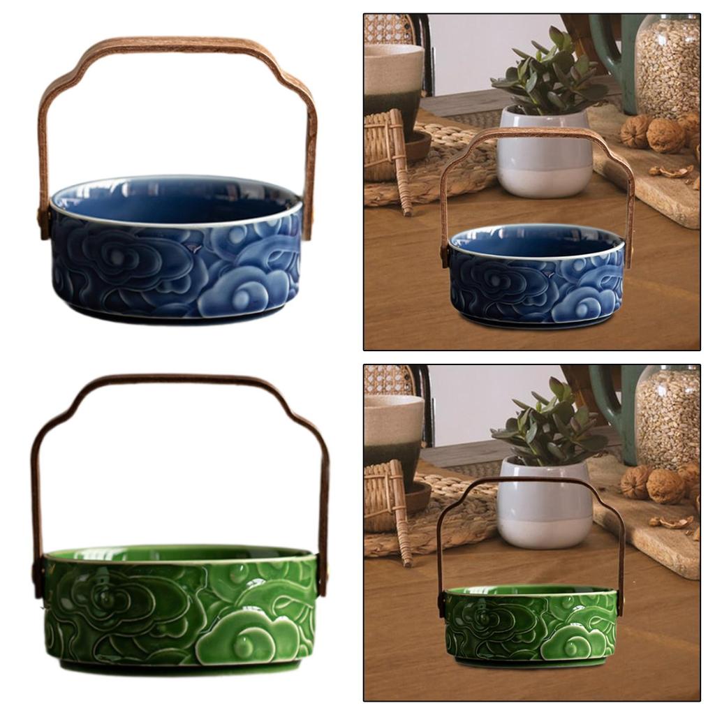 Керамическая корзина для фруктов, сервировочная корзина, подносы, многоцелевые, для завтрака