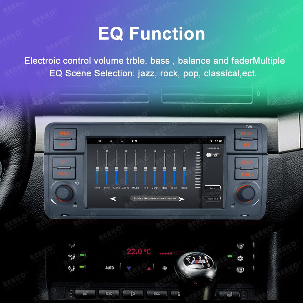Android 12 Автомобильный радиоприемник с автоматическим Bluetooth-динамиком Navigatio для BMW 3 серии E46 1999-2005 гг. Мультимедийный плеер Carplay Android Auto 4G 8-ядерный WIFI