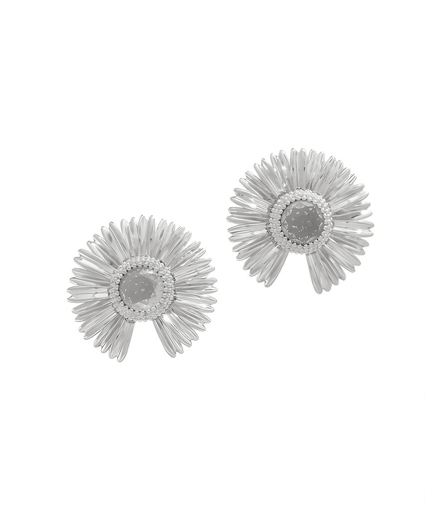 Серьги Heita Solis Silver Solis Silver с цветами