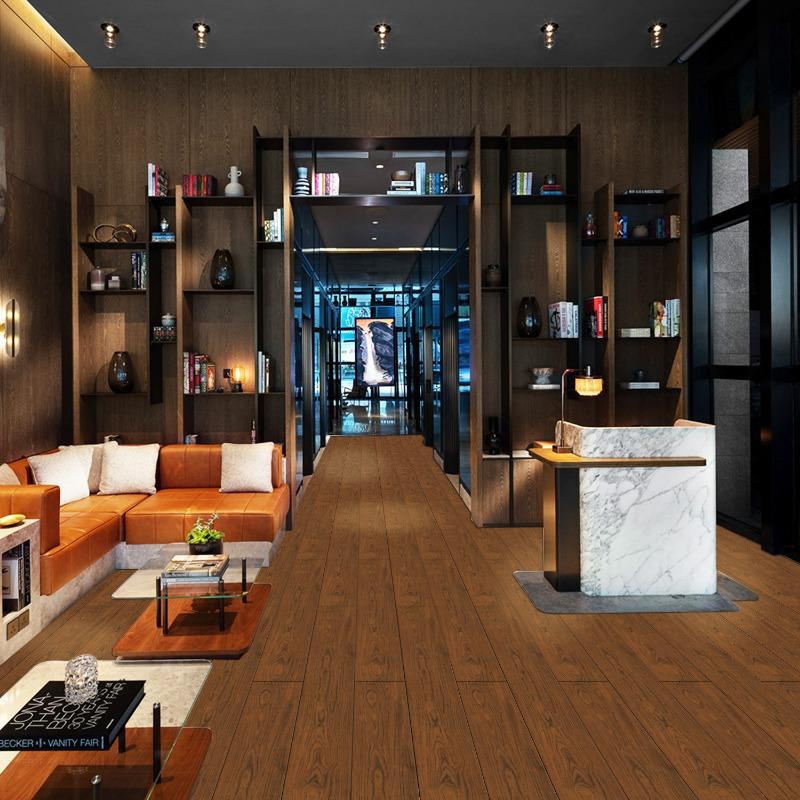 3D Самоклеящаяся толстая наклейка на пол с текстурой дерева Обои Наклейка на стену Водонепроницаемая Гостиная Туалет Кухня Домашний декор 15x90см