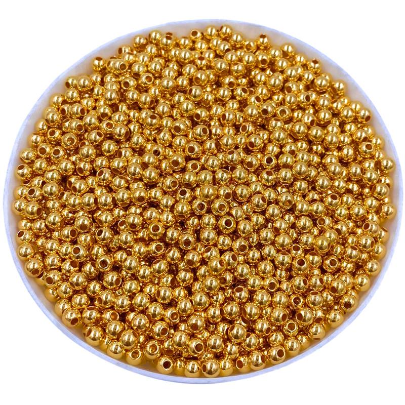 Главная Товары для вечеринок Для браслетов Ожерелье Золотые серебряные сплавы Глянцевые бусины Новые ретро 4/6/8/10 мм Изготовление аксессуаров Металлические разделительные бусины Креативные