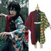 Аниме Kimetsu No Yaiba Tomioka Giyuu аксессуары для костюмов для косплея Pak Uniformen Kostuums Pruik Kind Volwassen Feest Cadeau