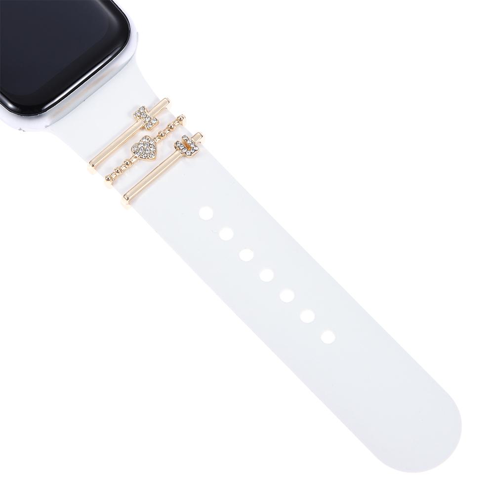 Metal Bracelet Diamond Watch Band Ornament Wristbelt Charms Strap Accessories Decorative Ring