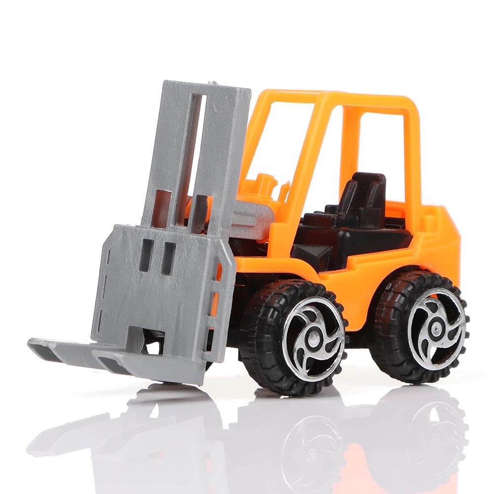 New Mini Car Excavator Pull Back Car Car Model Forklift Toy Engineering Vehicle
