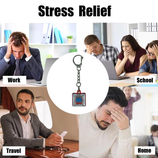 1/10 шт. Кликер для клавиатуры Игрушка для снятия стресса Снятие тревоги Фокус Брелок-подвеска Маленькая Портативная Легкая Игрушка-непоседа